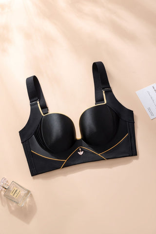 Bespoke black Wireless push up bra Size 40