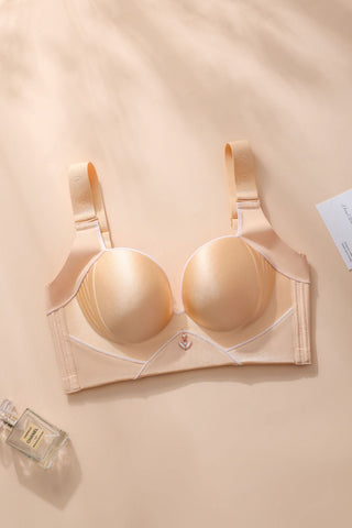 Bespoke tan wireless push up bra Size 45