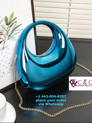 Elegant Evening Purse Turquoise Blue