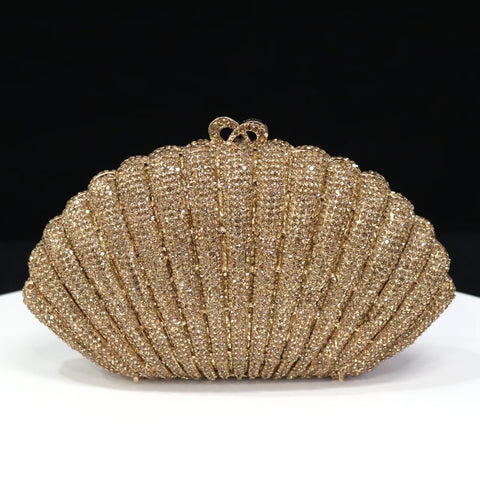 Elegant bespoke clutch evening golden yellow purse