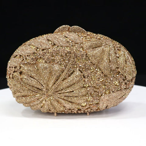 Elegant bespoke clutch gold evening purse