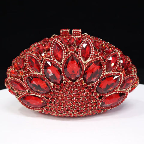 Elegant bespoke clutch red evening purse