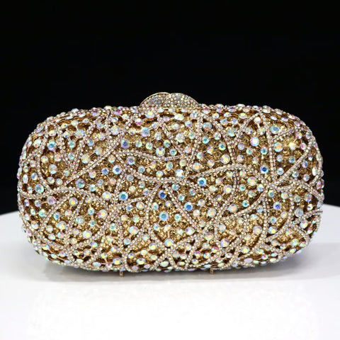 Elegant bespoke clutch yellow gold evening purse