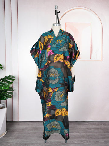 Elegant bespoke damask free gown