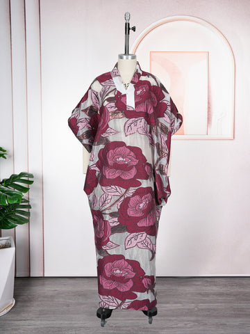 Elegant bespoke damask free gown