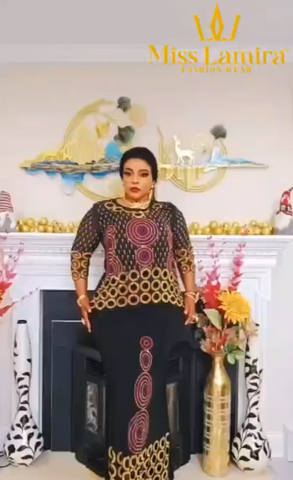 Elegant black bespoke high quality party dress with stones