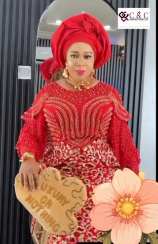 Elegant Red Bespoke Wedding Party Dress With Beads And Stones